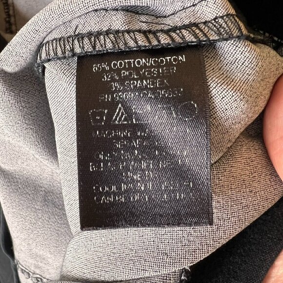 Nic + Zoe Skirt Womens Size 12 Black Asymmetric Geometric Seam Mini Cotton - Picture 14 of 16